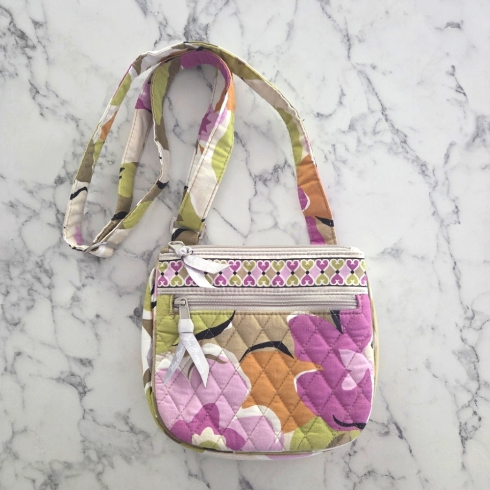 VERA BRADLEY Little Hipster Flap Crossbody Portobello Road Floral Travel Quilted
